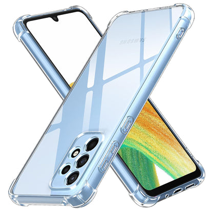 Custodia per Samsung Galaxy A33 5G A336, Techsuit, Shockproof Clear, Trasparente