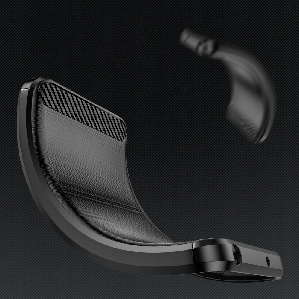 Custodia per Samsung Galaxy A34 A346, Techsuit, Carbonio, Nera