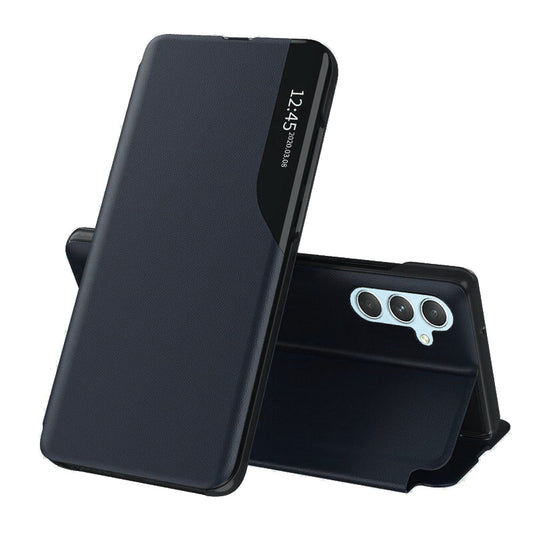 Custodia per Samsung Galaxy A34 A346, Techsuit, eFold, Blu Scuro