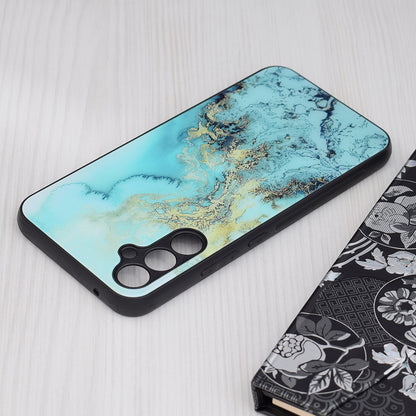 Custodia per Samsung Galaxy A34 A346, Techsuit, Glaze, Blu