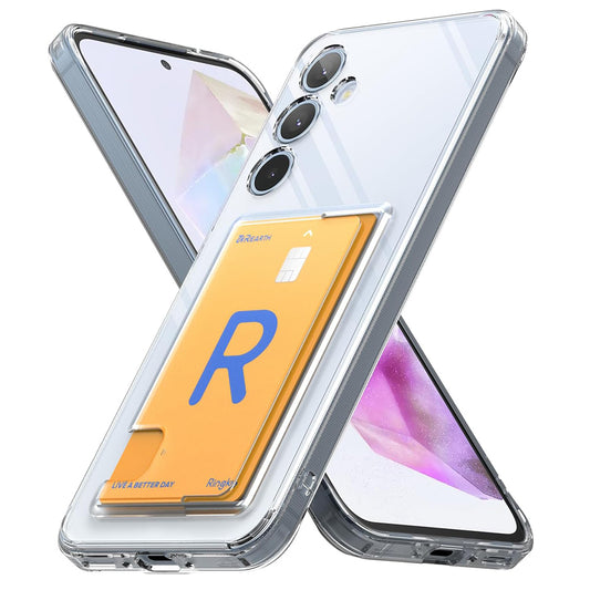 Custodia per Samsung Galaxy A35 5G A356, Ringke, Fusion Card, Trasparente