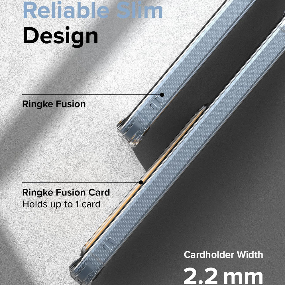 Custodia per Samsung Galaxy A35 5G A356, Ringke, Fusion Card, Trasparente