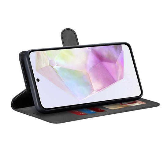 Custodia per Samsung Galaxy A35 5G A356, Techsuit, Diary Book, Nera
