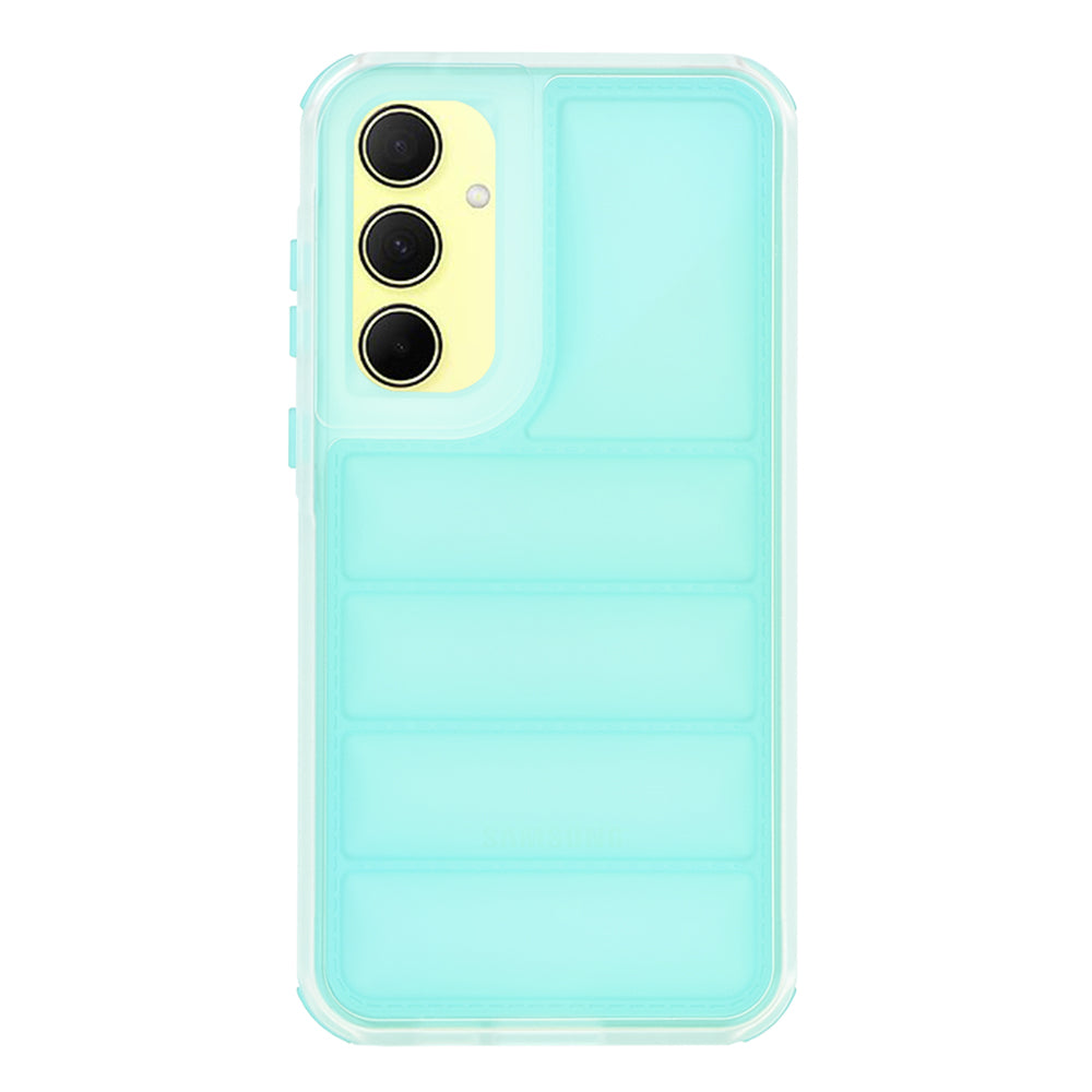 Custodia per Samsung Galaxy A35 5G A356, Techsuit, Wave Shield, Turchese