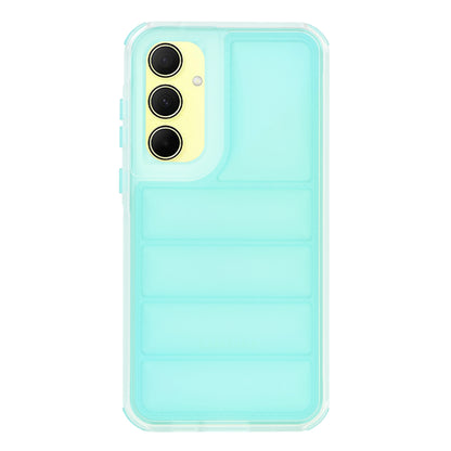 Custodia per Samsung Galaxy A35 5G A356, Techsuit, Wave Shield, Turchese