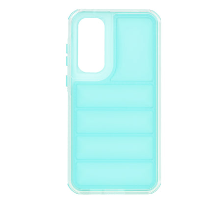 Custodia per Samsung Galaxy A35 5G A356, Techsuit, Wave Shield, Turchese