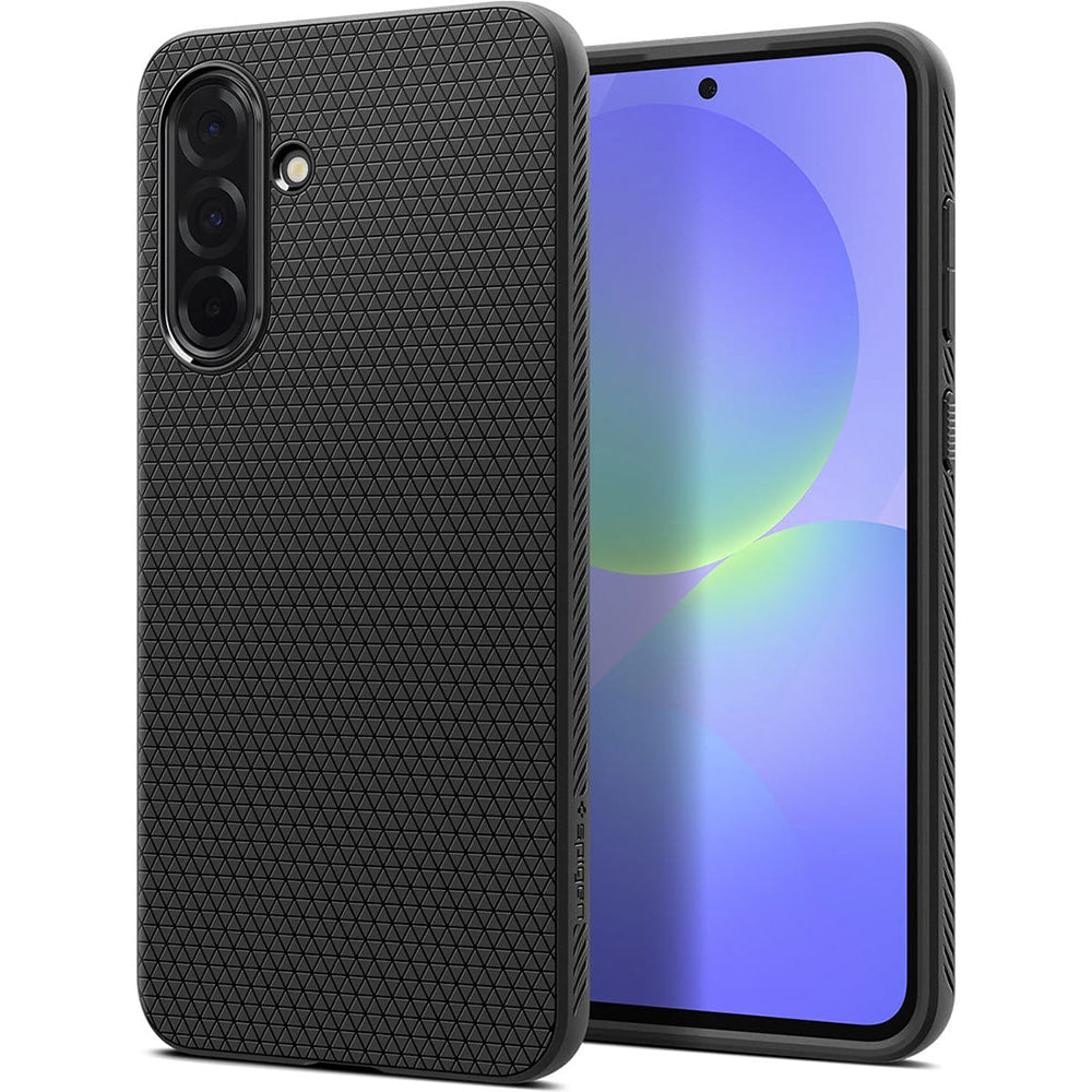 Custodia per Samsung Galaxy A36 A366, Spigen, Liquid Air, Nera Opaca ACS09199