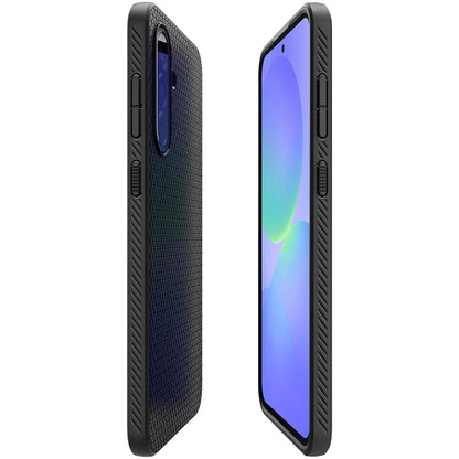 Custodia per Samsung Galaxy A36 A366, Spigen, Liquid Air, Nera Opaca ACS09199