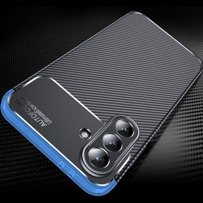 Custodia per Samsung Galaxy A36 A366, Techsuit, CarbonFiber, Nera