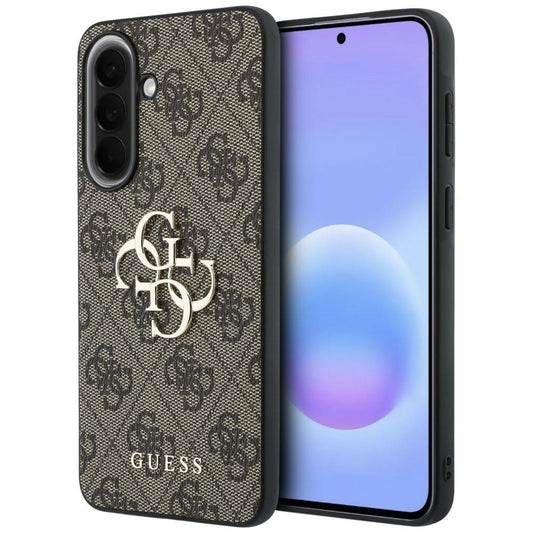 Custodia per Samsung Galaxy A37 5G, Guess, 4G Big Logo, Marrone