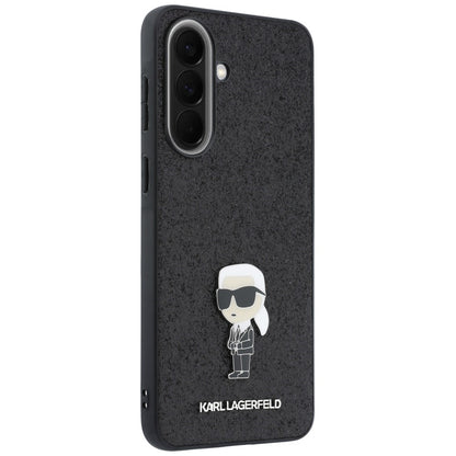 Custodia per Samsung Galaxy A37 5G, Karl Lagerfeld, Glitter Fixed Ikonik Karl, Nera