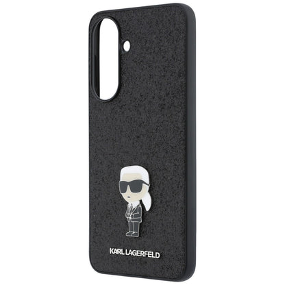Custodia per Samsung Galaxy A37 5G, Karl Lagerfeld, Glitter Fixed Ikonik Karl, Nera