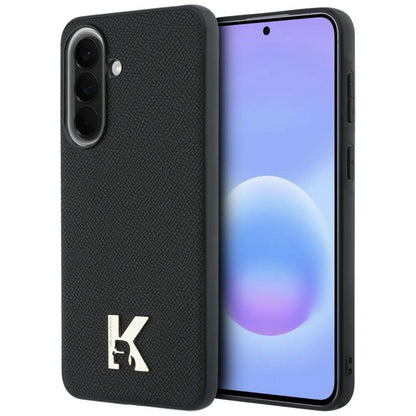 Custodia per Samsung Galaxy A37 5G, Karl Lagerfeld, Logo Karl Head, Nera