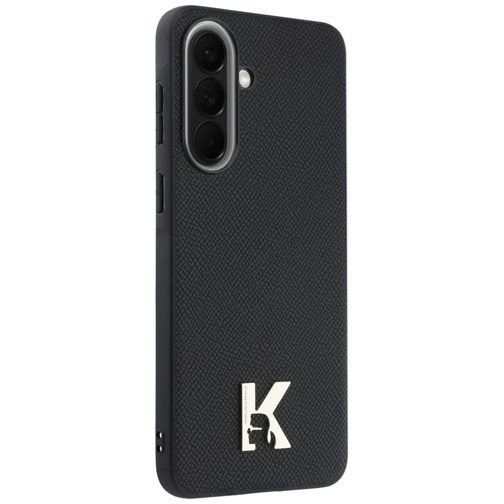 Custodia per Samsung Galaxy A37 5G, Karl Lagerfeld, Logo Karl Head, Nera