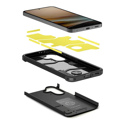 Custodia per Samsung Galaxy A37 5G, Spigen, Tough Armor, Nera ACS11131