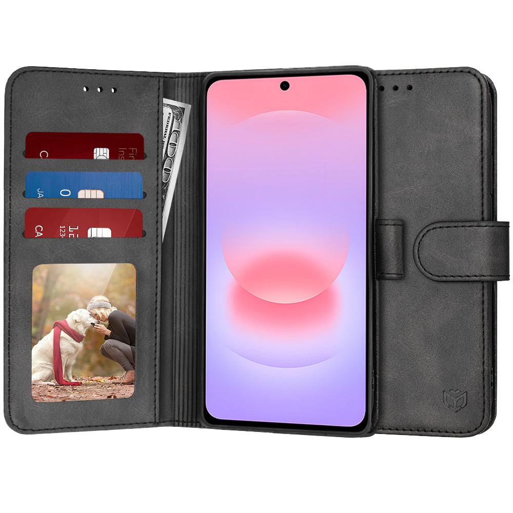 Custodia per Samsung Galaxy A37 5G, Techsuit, Diary Book, Nera
