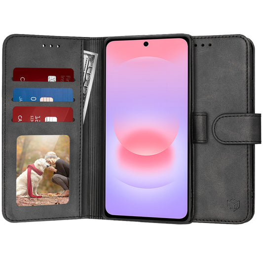 Custodia per Samsung Galaxy A37 5G, Techsuit, Diary Book, Nera