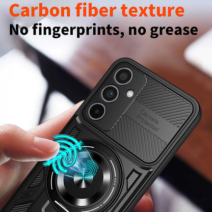 Custodia per Samsung Galaxy A37 5G, Techsuit, RuggedCam, Blu