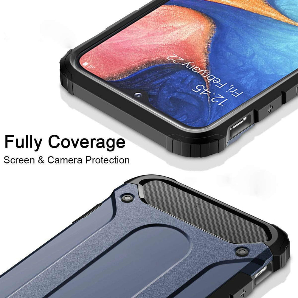 Case for Samsung Galaxy A40 A405, Techsuit, Hybrid Armor, Black