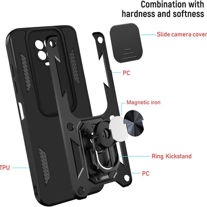 Custodia per Samsung Galaxy A50s A507 / A30s A307 / A50 A505, Techsuit, CamShield, Nera