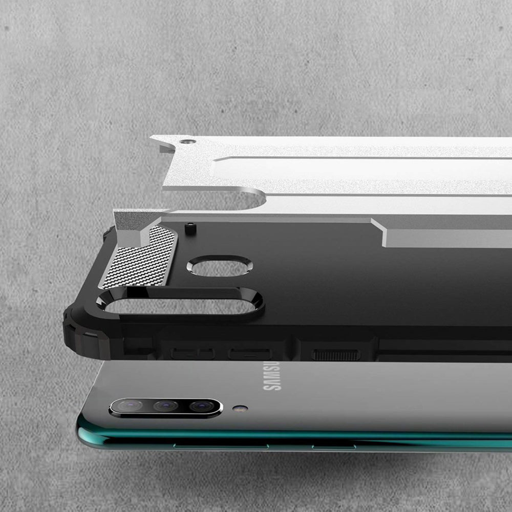 Custodia per Samsung Galaxy A50s A507 / A30s A307 / A50 A505, Techsuit, Hybrid Armor, Nera