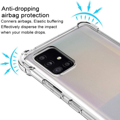Custodia per Samsung Galaxy A51 A515, Techsuit, Shockproof Clear, Trasparente