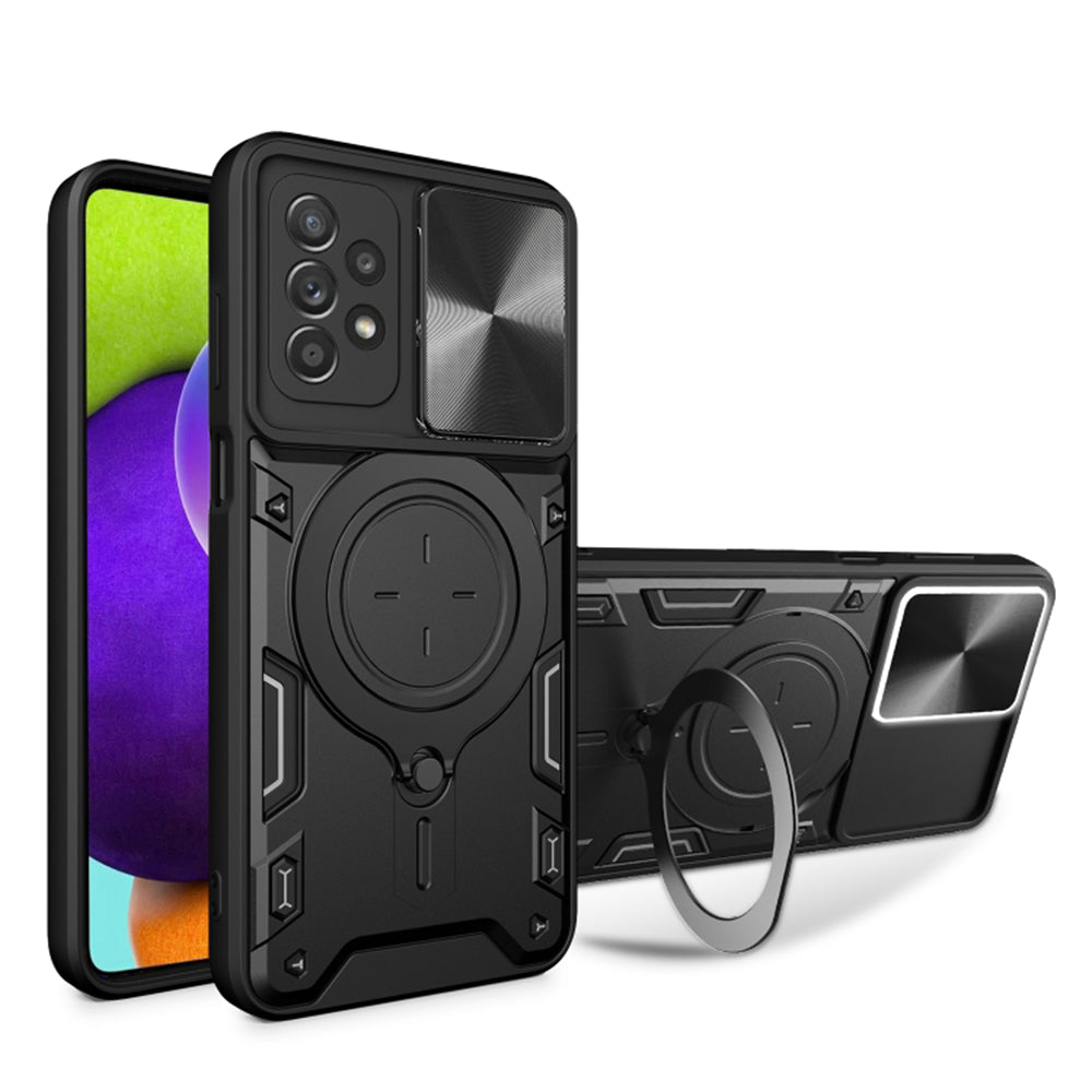 Custodia per Samsung Galaxy A52s 5G A528 / A52 5G A526 / A52 A525, Techsuit, CamGuard Pro, Nera