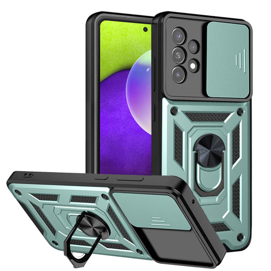 Custodia per Samsung Galaxy A52s 5G A528 / A52 5G A526 / A52 A525, Techsuit, CamShield, Verde