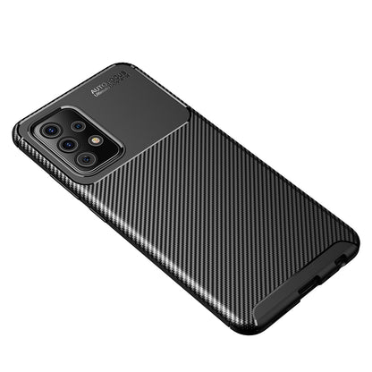 Custodia per Samsung Galaxy A52s 5G A528 / A52 5G A526 / A52 A525, Techsuit, CarbonFiber, Nera