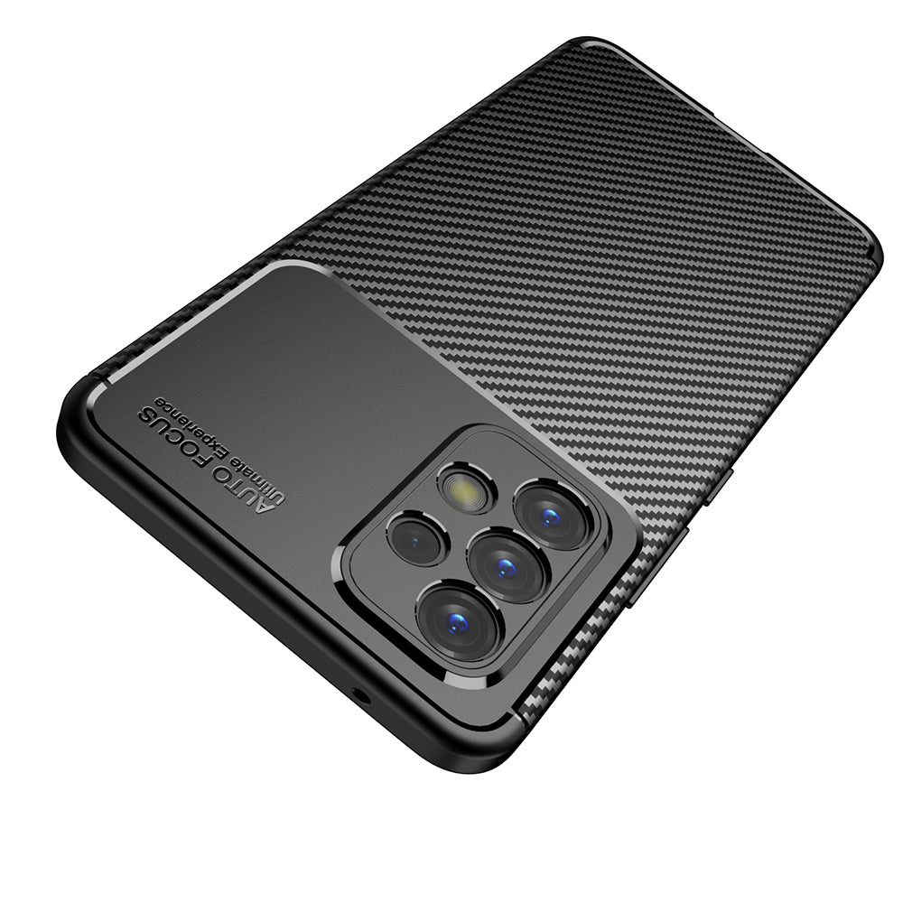 Custodia per Samsung Galaxy A53 5G A536, Techsuit, CarbonFiber, Nera