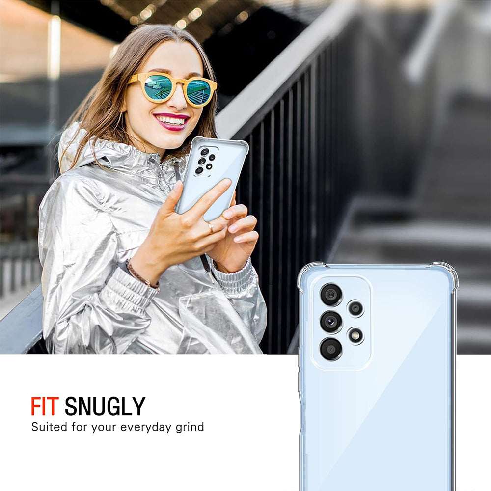 Custodia per Samsung Galaxy A53 5G A536, Techsuit, Shockproof Clear, Trasparente