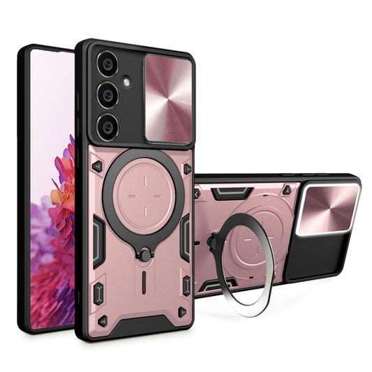 Custodia per Samsung Galaxy A54 A546, Techsuit, CamGuard Pro, Rosa Oro