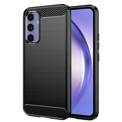 Custodia per Samsung Galaxy A54 A546, Techsuit, Carbonio, Nera