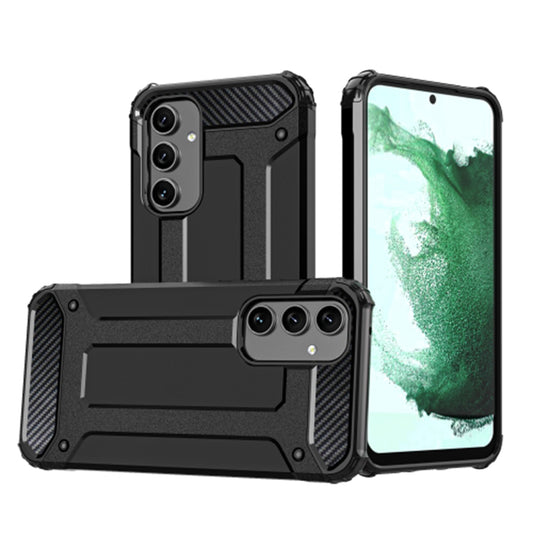 Custodia per Samsung Galaxy A54 A546, Techsuit, Hybrid Armor, Nera
