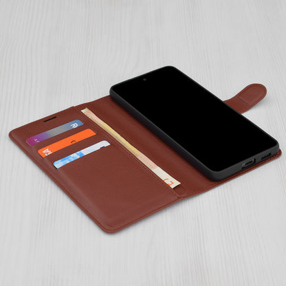 Custodia per Samsung Galaxy A54 A546, Techsuit, Leather Folio, Marrone