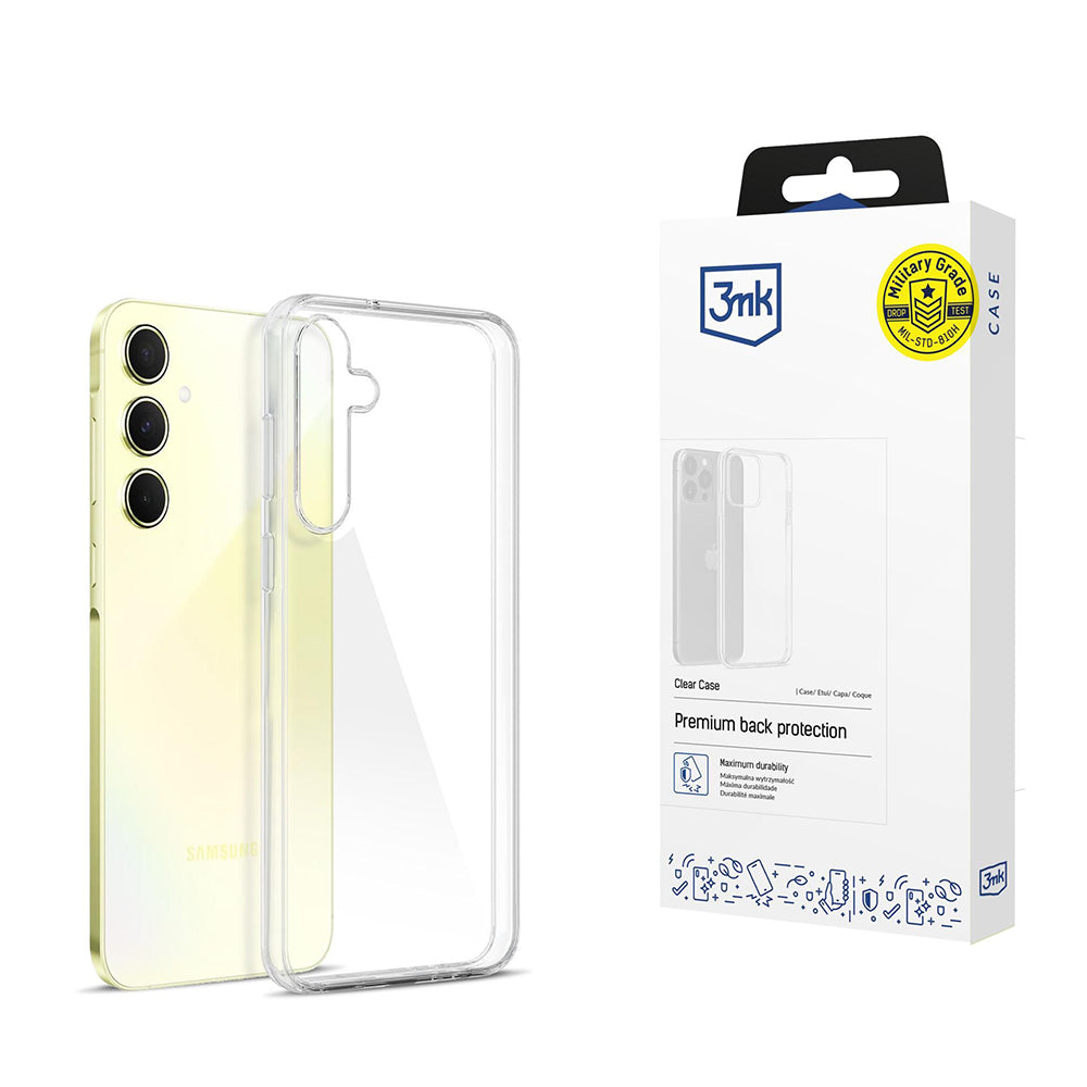 Case for Samsung Galaxy A55 5G A556, 3MK, Clear, Transparent