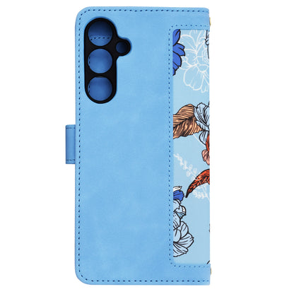 Custodia per Samsung Galaxy A55 5G A556, Techsuit, FlipCraft, Blu