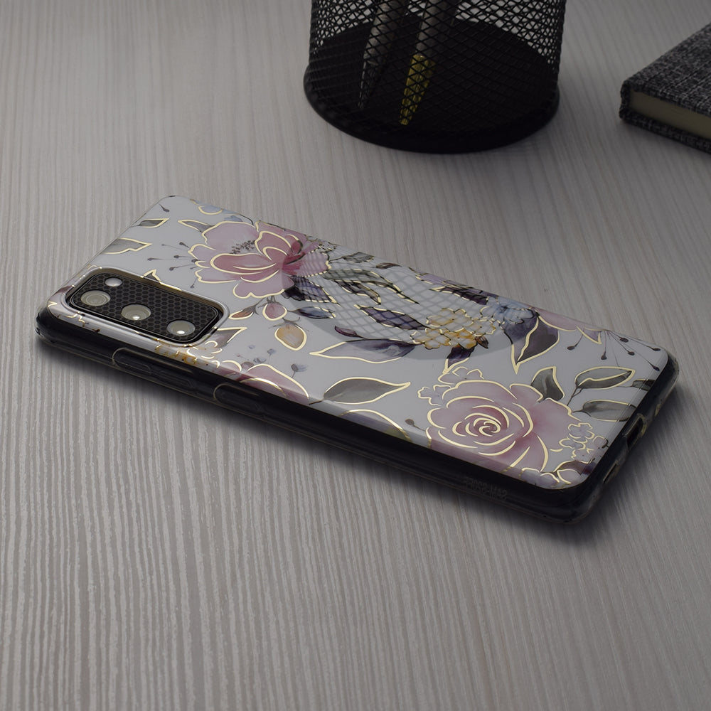 Custodia per Samsung Galaxy A55 5G A556, Techsuit, Marble, Bianca
