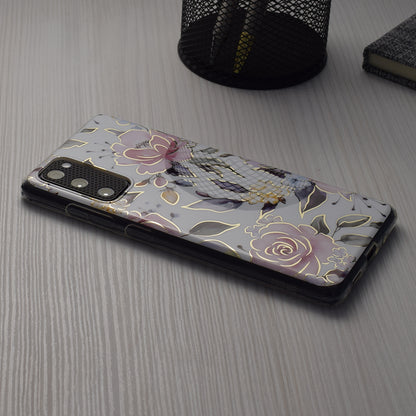 Custodia per Samsung Galaxy A55 5G A556, Techsuit, Marble, Bianca
