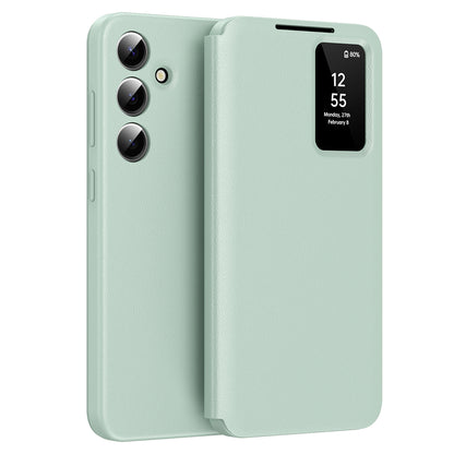 Custodia per Samsung Galaxy A55 5G A556, Techsuit, SmartView, Verde