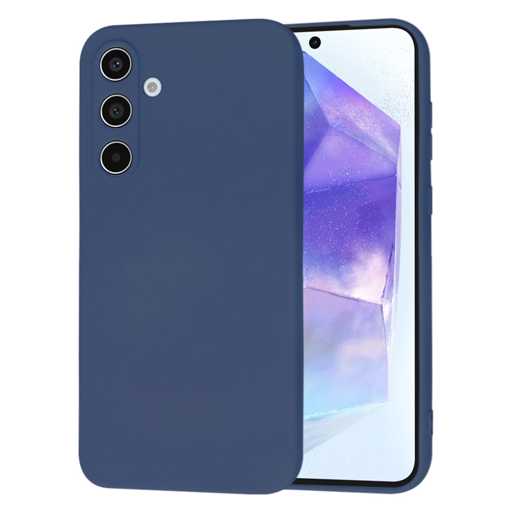Custodia per Samsung Galaxy A55 5G A556, Techsuit, SoftFlex, Blu Navy