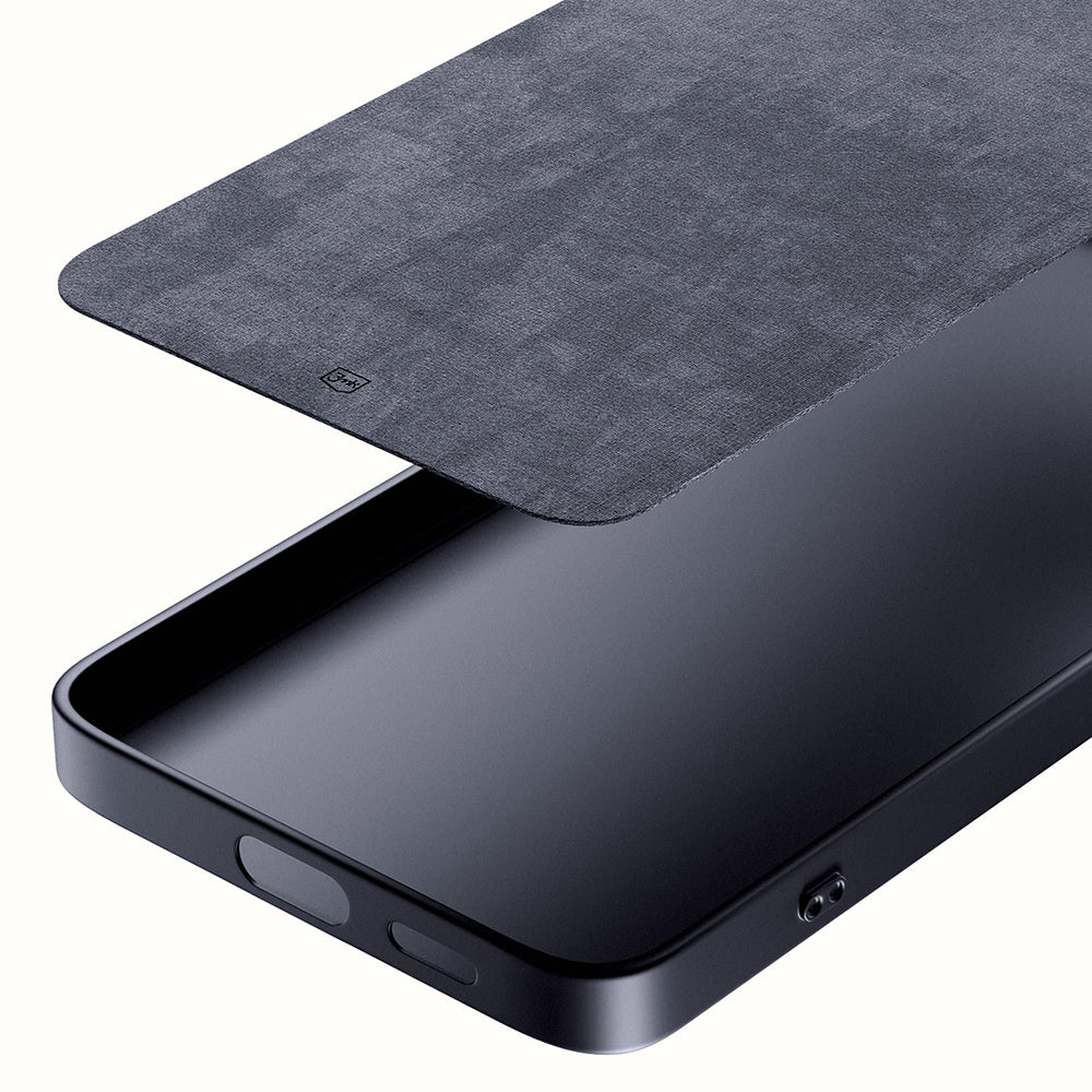 Custodia per Samsung Galaxy A56 A566, 3MK, Nera Opaca