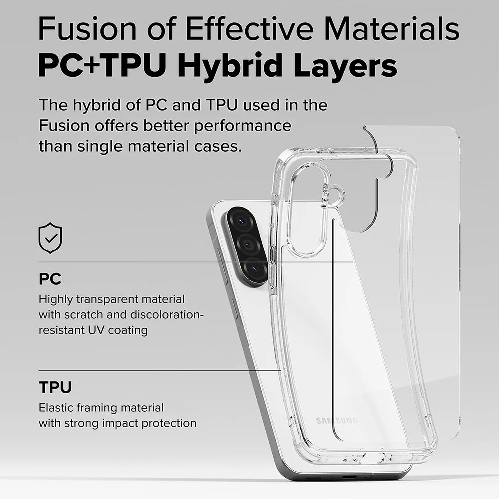 Custodia per Samsung Galaxy A56 A566 / A36 A366, Ringke, Fusion, Trasparente
