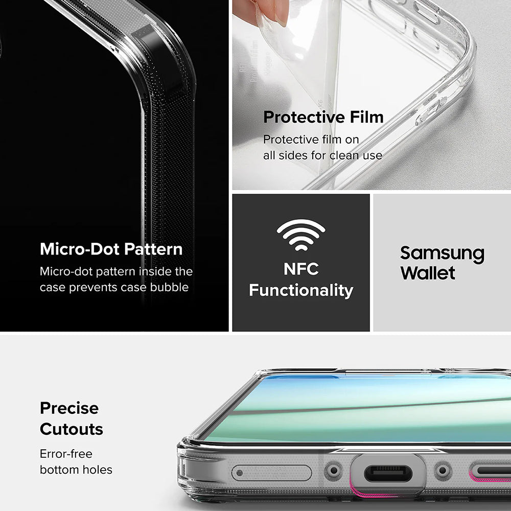 Custodia per Samsung Galaxy A56 A566 / A36 A366, Ringke, Fusion, Trasparente