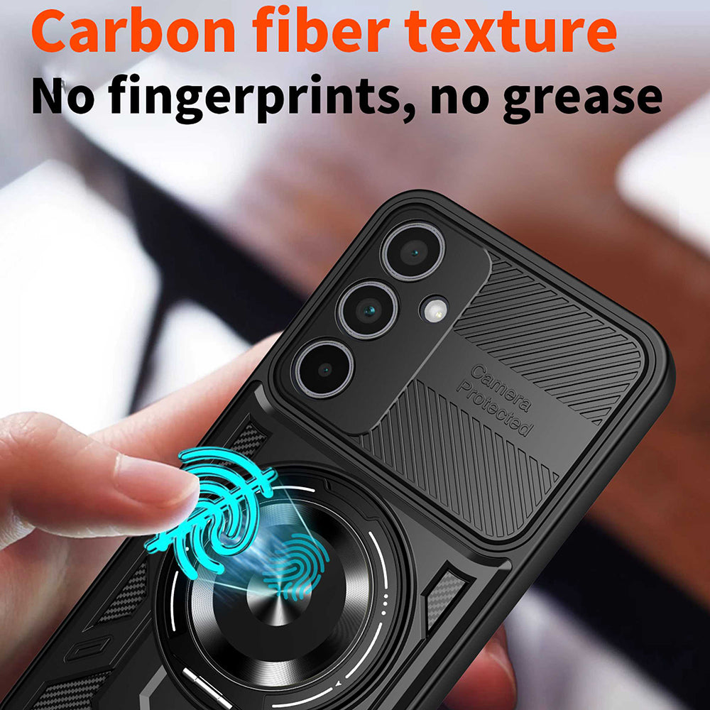Custodia per Samsung Galaxy A56 A566 / A36 A366, Techsuit, RuggedCam, Nera