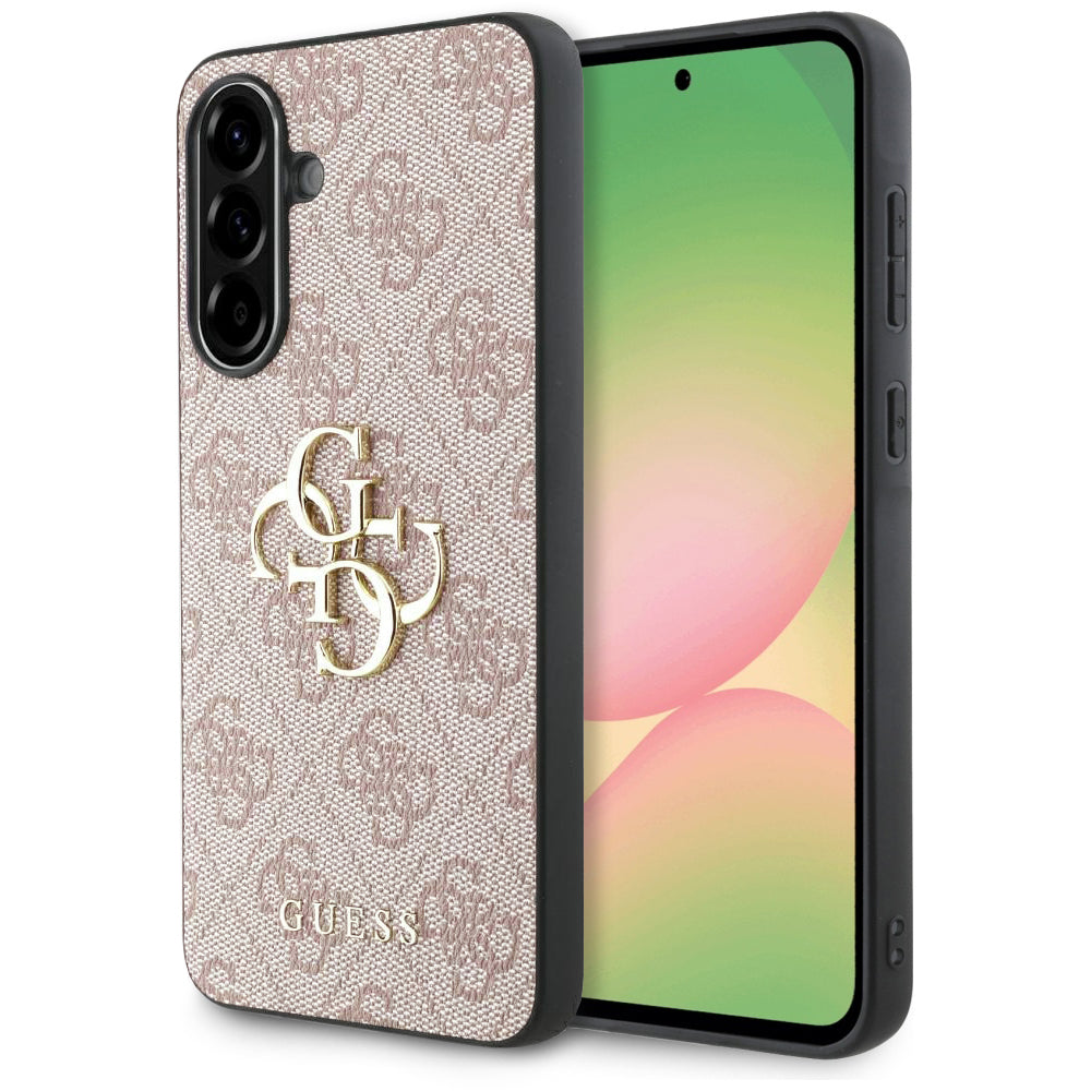 Custodia per Samsung Galaxy A56 A566, Guess, 4G Big Logo, Rosa
