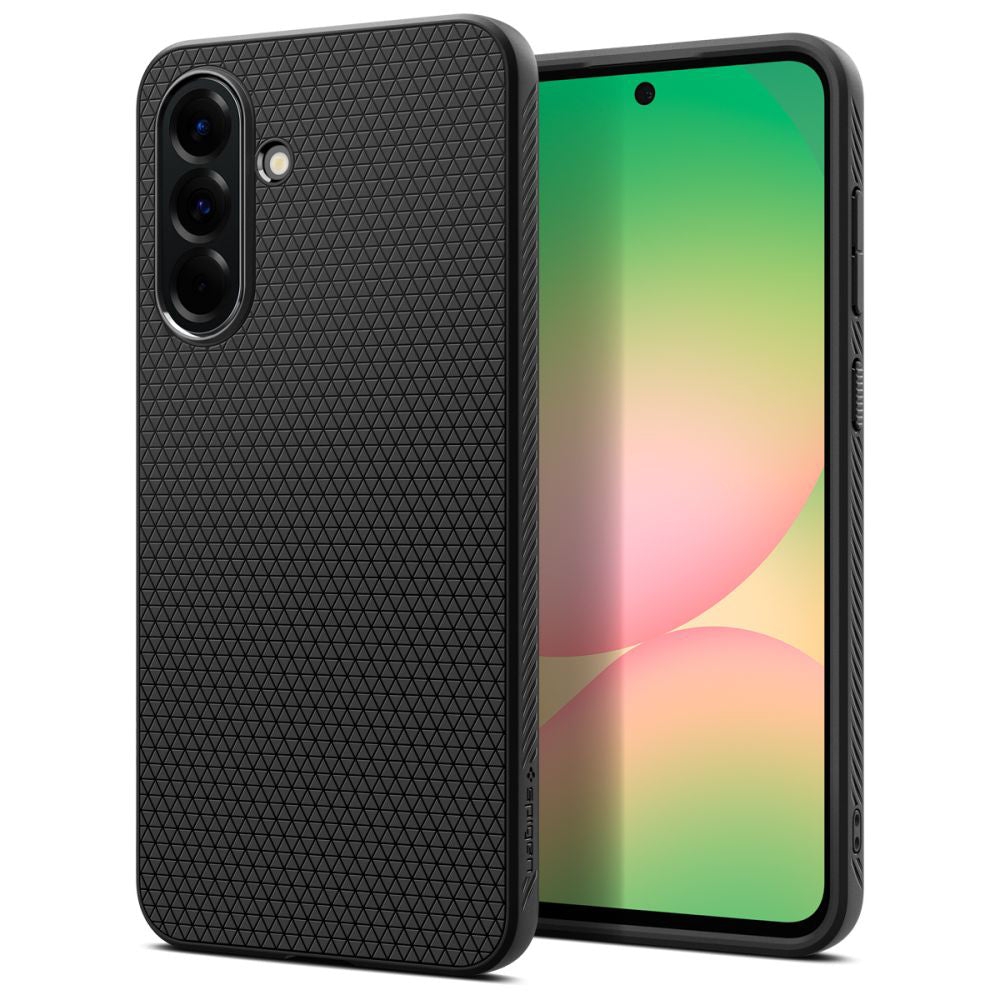 Custodia per Samsung Galaxy A56 A566, Spigen, Liquid Air, Nero Opaco ACS09291