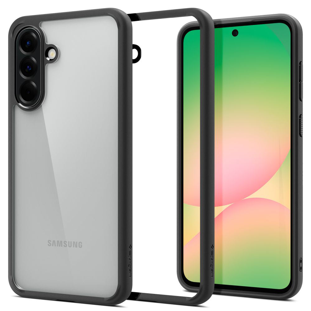 Custodia per Samsung Galaxy A56 A566, Spigen, Ultra Hybrid, Nera Opaca ACS09293