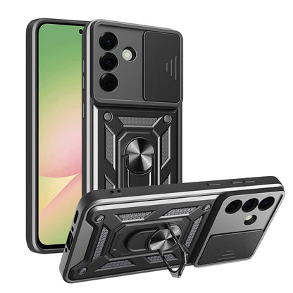Custodia per Samsung Galaxy A56 A566, Techsuit, CamShield, Nera