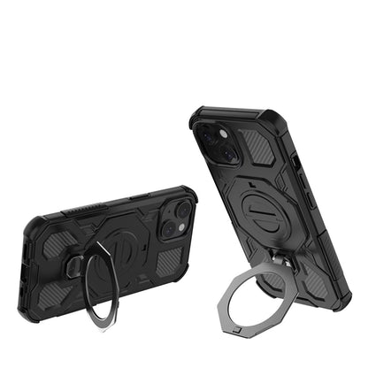 Custodia per Samsung Galaxy A56 A566, Techsuit, Carbon Shield Pro, Nera